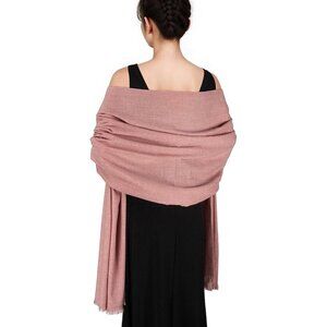 🆕 Women Pink Wedding Evening Dress Pashmina Shawl Winter Foulard Femme Wraps